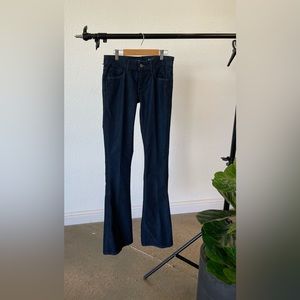 LEVI’S: Pure Bell, Dark Wash Flare Jeans